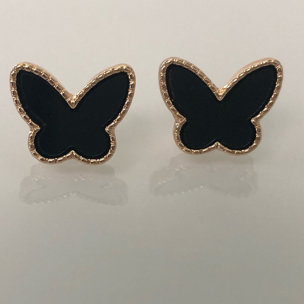 COPY - Lucky Butterfly Earrings Onyx